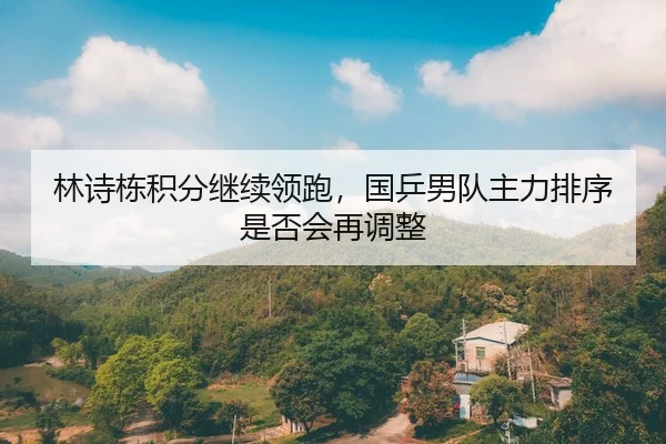 林诗栋积分继续领跑，国乒男队主力排序是否会再调整